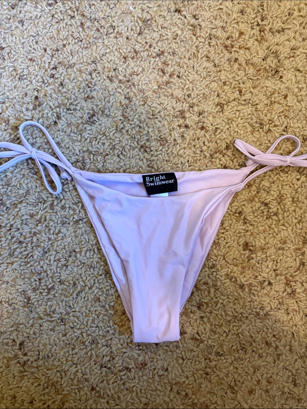 Bright Swimwear Women's Light Lavender Tie-Side Bikini Bottom